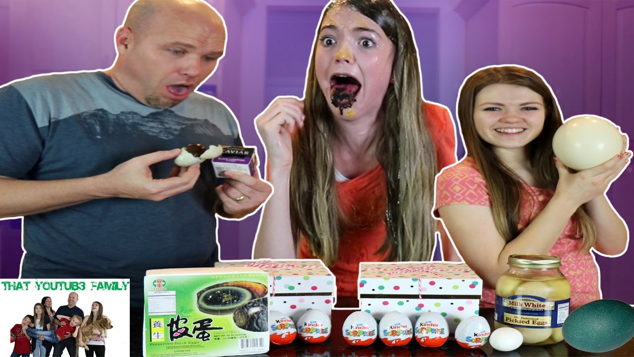 Real Egg VS Chocolate Egg Eat It or Wear It Switchup Challenge / That YouTub3 Family