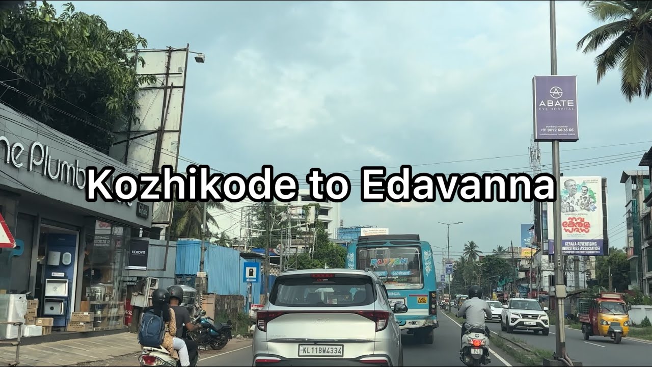 Driving from Kozhikode to Edavanna | 4K | Kerala | India