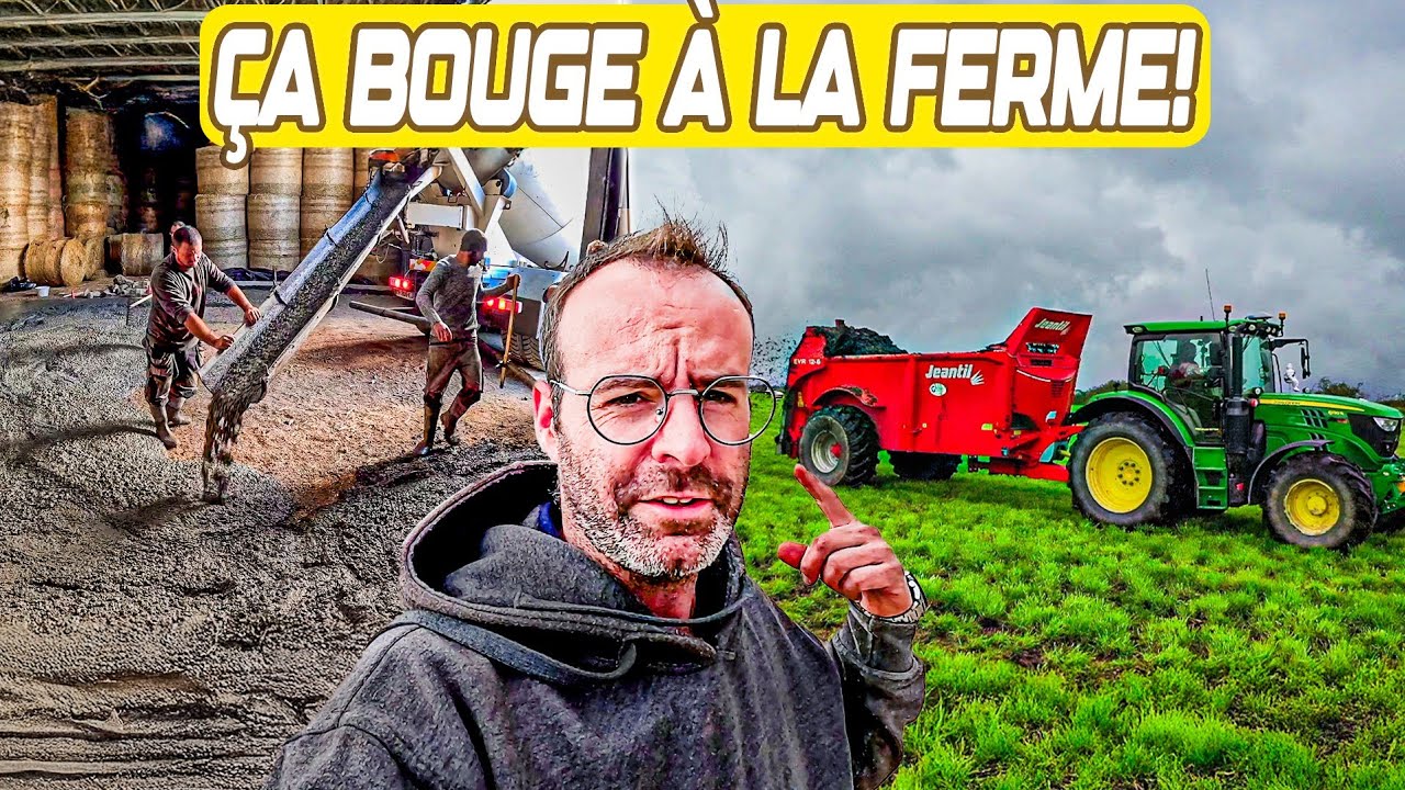 GROS CHANTIER À LA FERME! On prépare les semis ET on coule une dalle béton de malade!