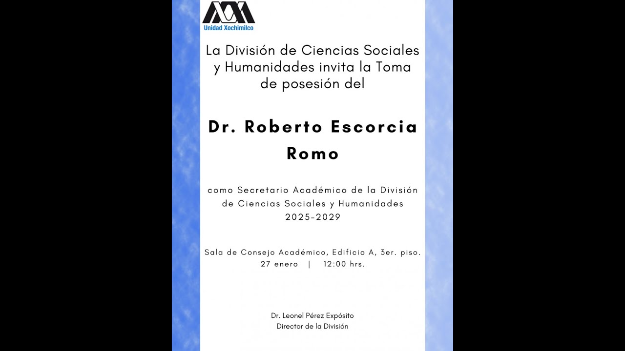 Toma de Posesión del Dr. Roberto Escorcia Romo
