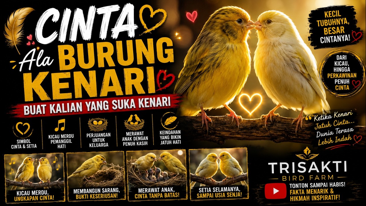 Cinta Ala Burung Kenari | Trisakti Bird Farm #burung #burungkenari #pakanburung #breedingunggul