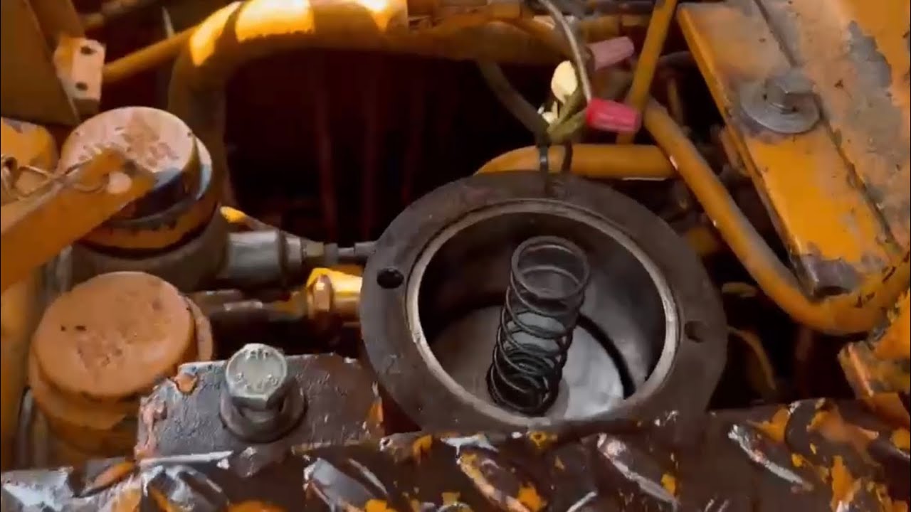 Replacing the transmission filters on a Case dozer