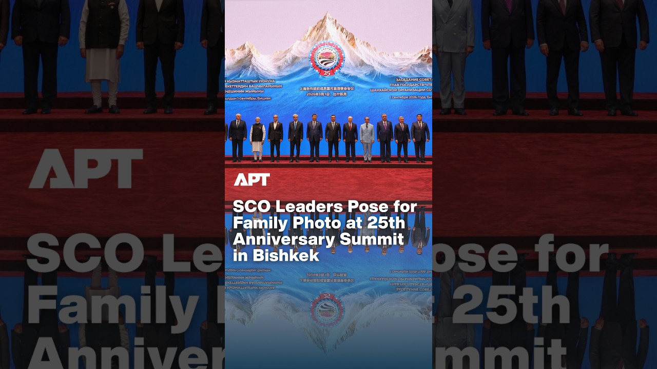 Putin, Xi and Modi Join SCO Leaders for Family Photo at 25th Anniversary Summit in Bishkek | APT