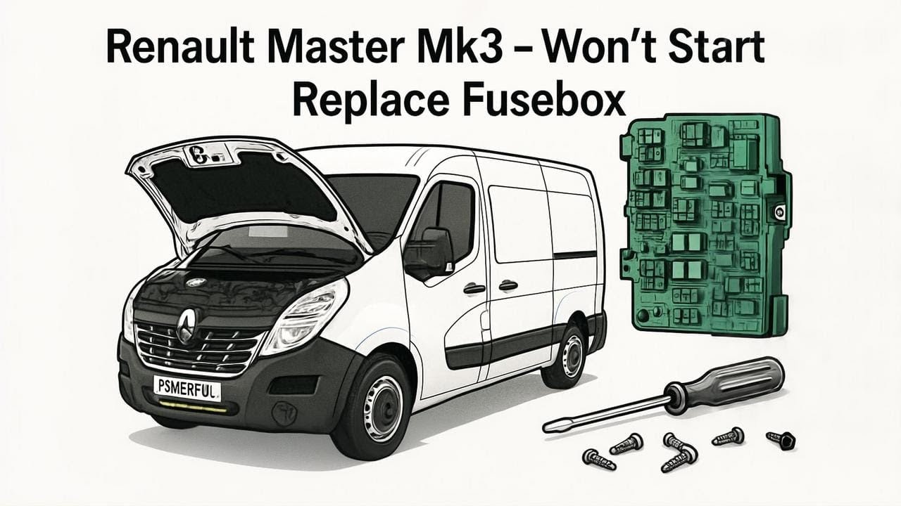 Renault Master Mk3 Won't Start No Ignition Lights - Replace BCM ECU UPC USM Fusebox Vauxhall Movano