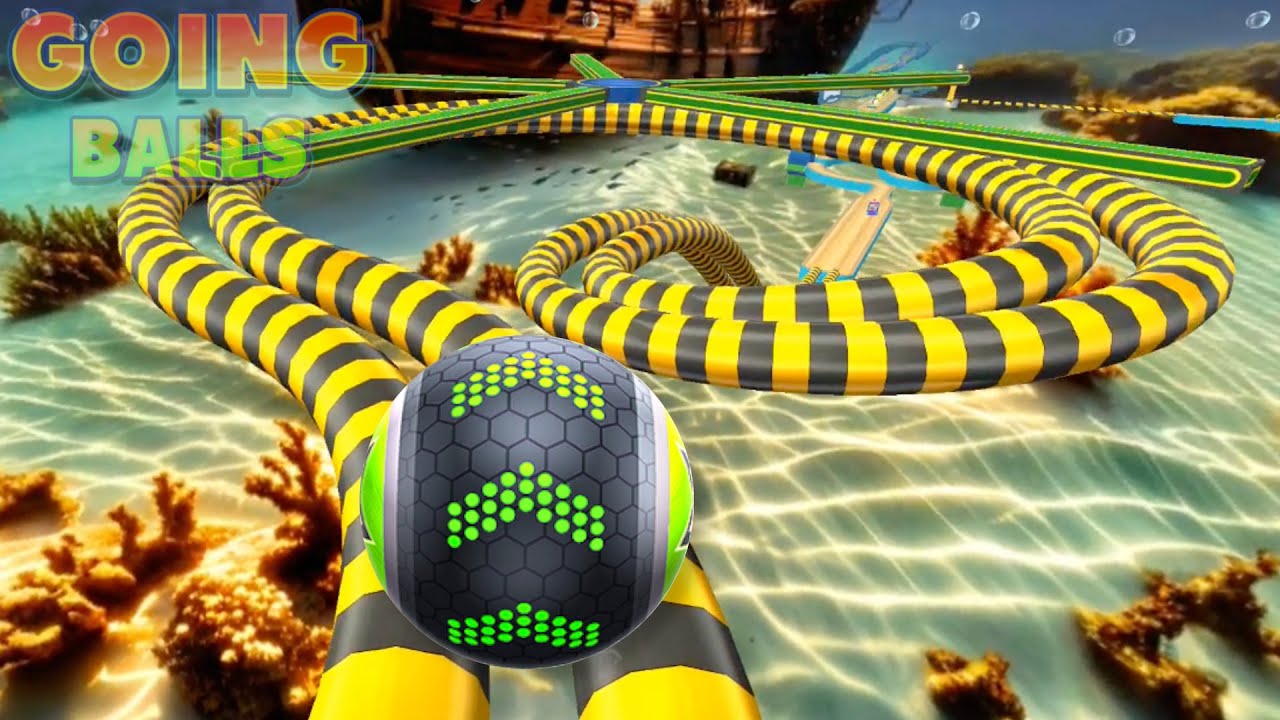 Going balls hard level sections, portal run - speedrun gameplay