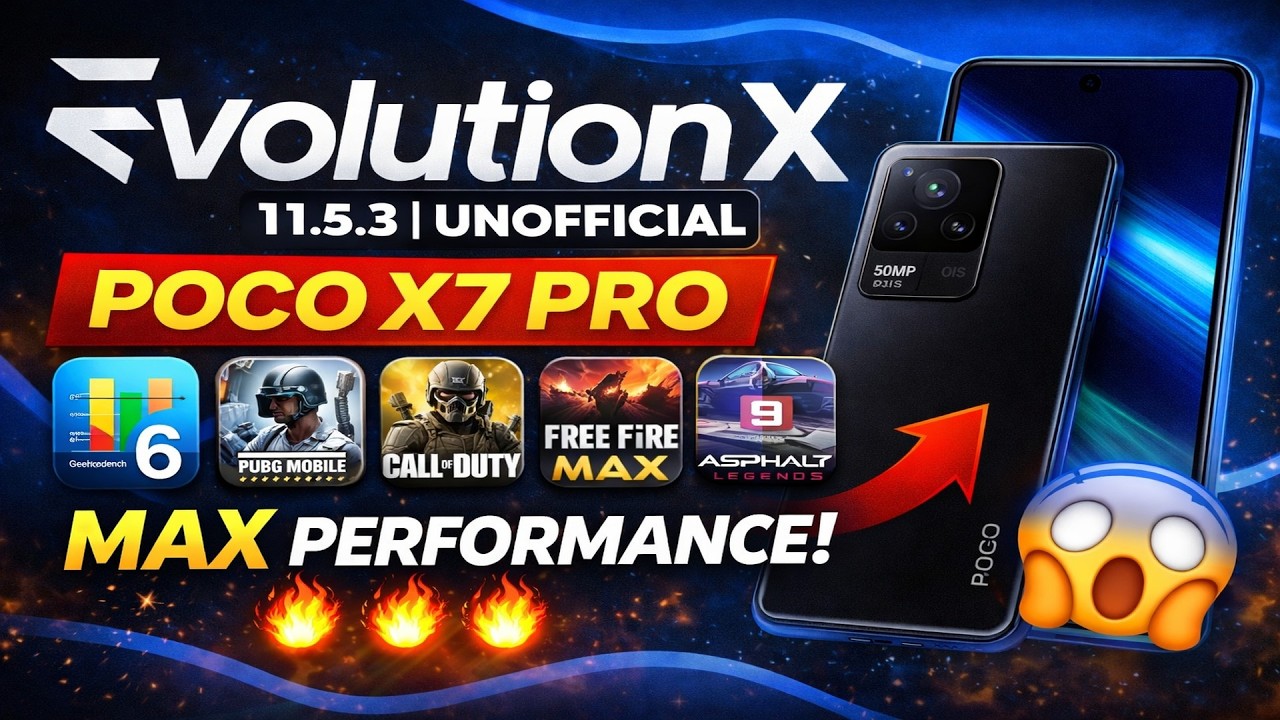 POCO X7 Pro + Evolution X = INSANE Gaming Power 🚀