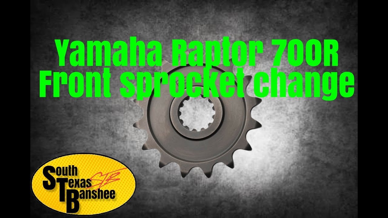 Yamaha Raptor 700R How to change front sprocket