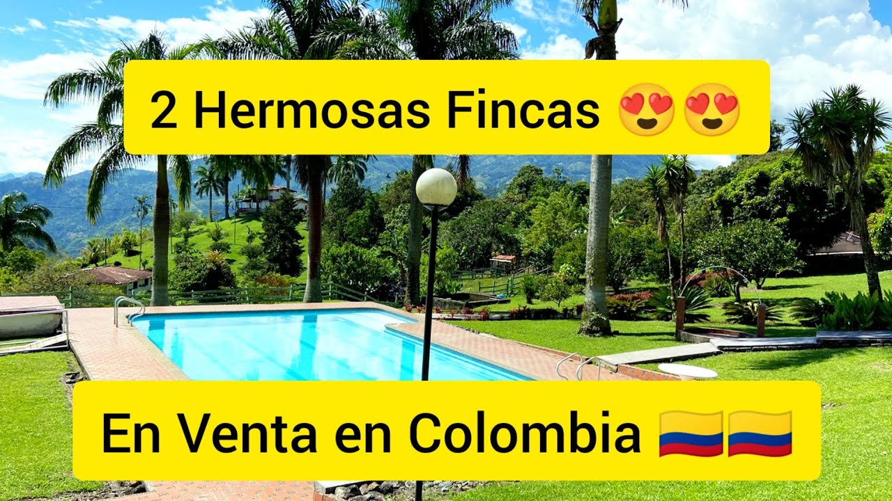 Dos 2 Fincas Colindantes en Venta en Fredonia Antioquia Colombia Two Adjacent Country Farms on Sale