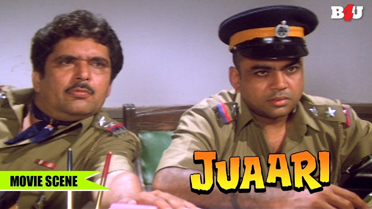 Paresh Rawal & Raza Murad Sleeping in Police Station | Juaari | Armaan, Dharmendra, Shilpa | Full HD