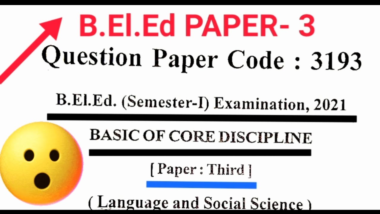 BElEd EXAM PAPER (BASIC OF CORE DISCIPLINE)/SOCIAL SCIENCE(1sem) #lucknowuniversity #viral #trending