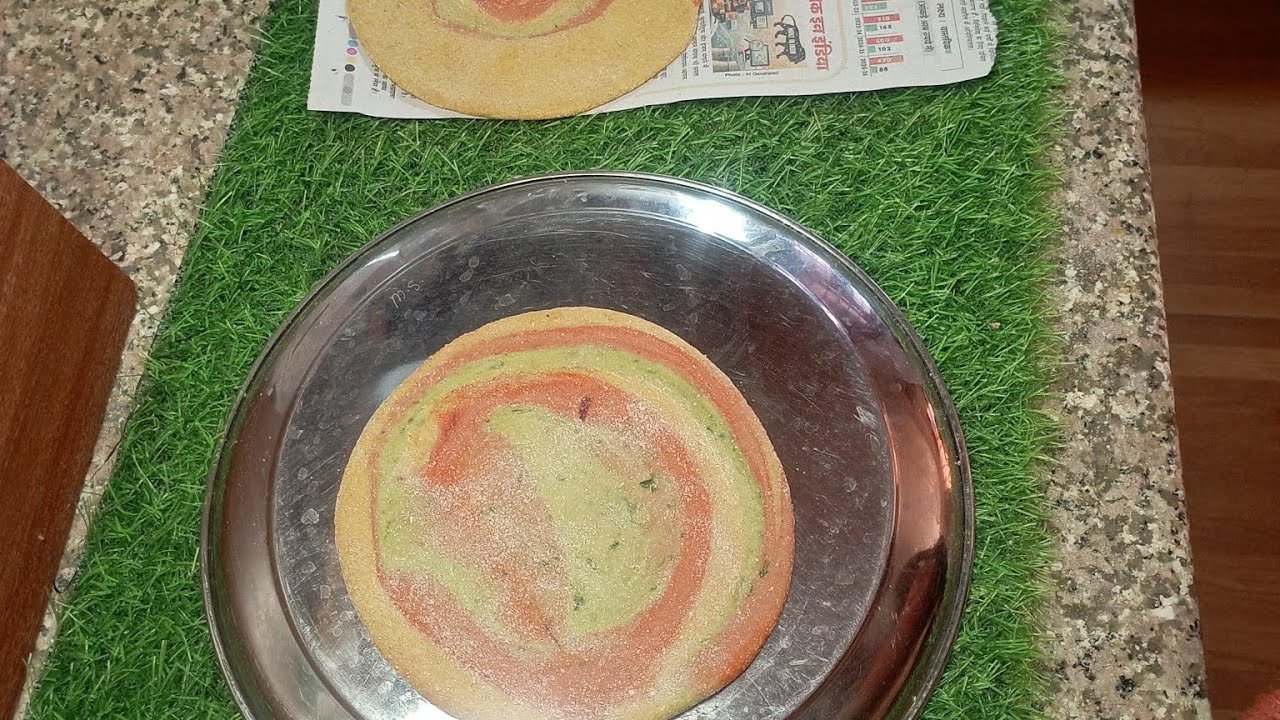 रंग बिरंगा परांठा कैसे बनाएं 