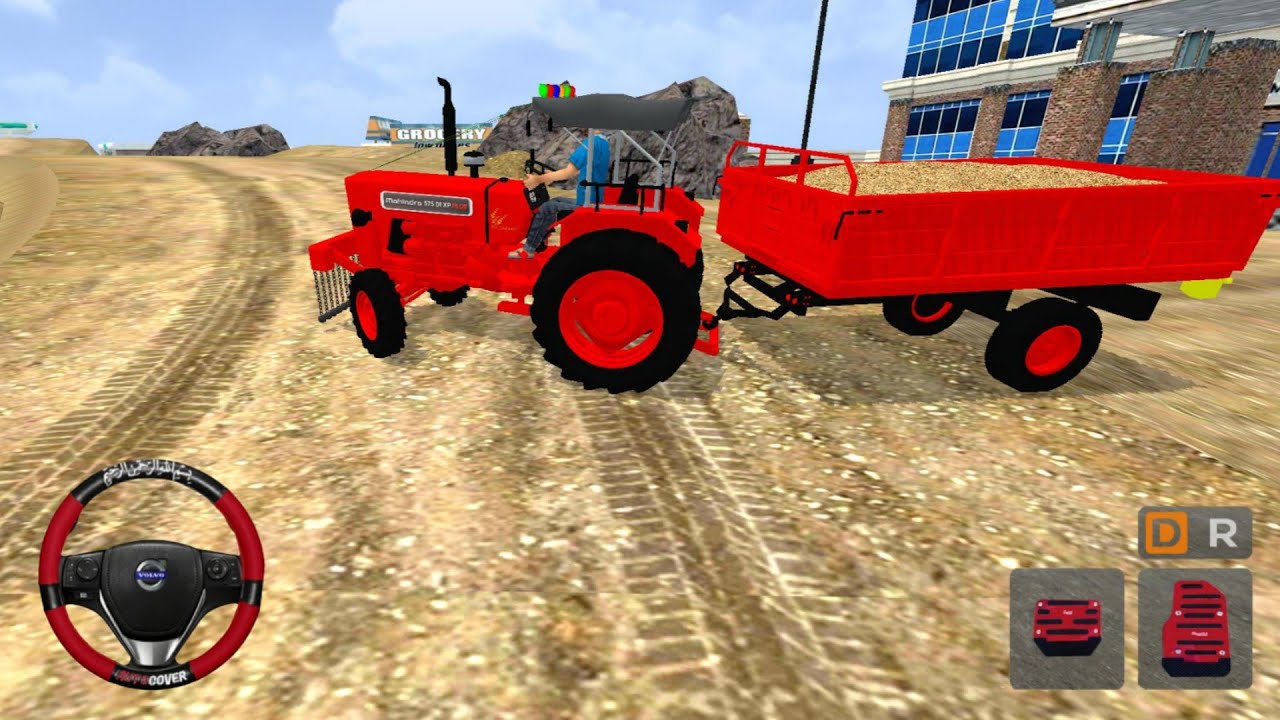 MAHINDRA 575 OVER LOAD TRANSPORT DRIVING TRUCK! BUS SIMULATOR INDONESIA GAMEPLAY 