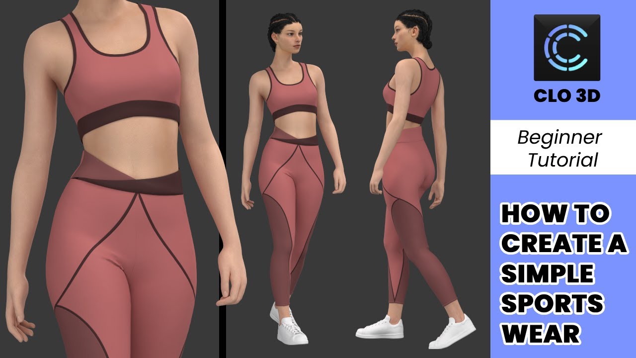 How to create a simple Sportswear in Clo3d/Marvelous Designer