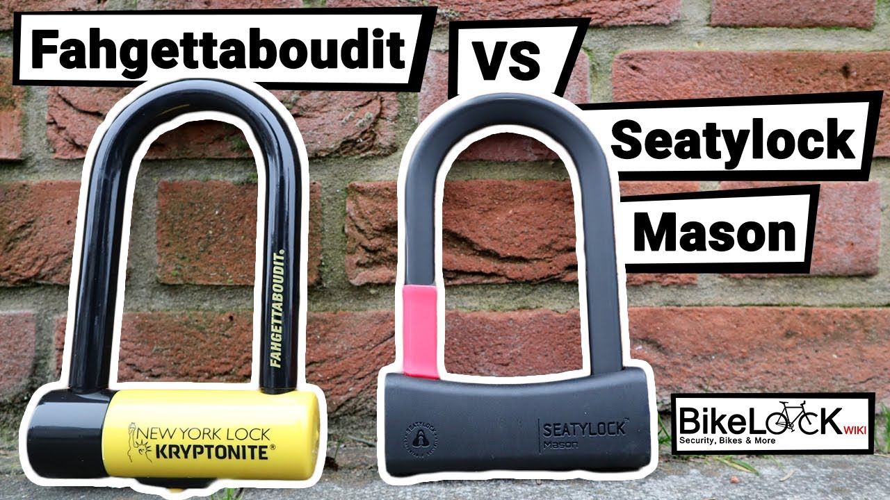 Обзор и сравнение Seatylock Mason и Kryptonite Fahgettaboudit Mini