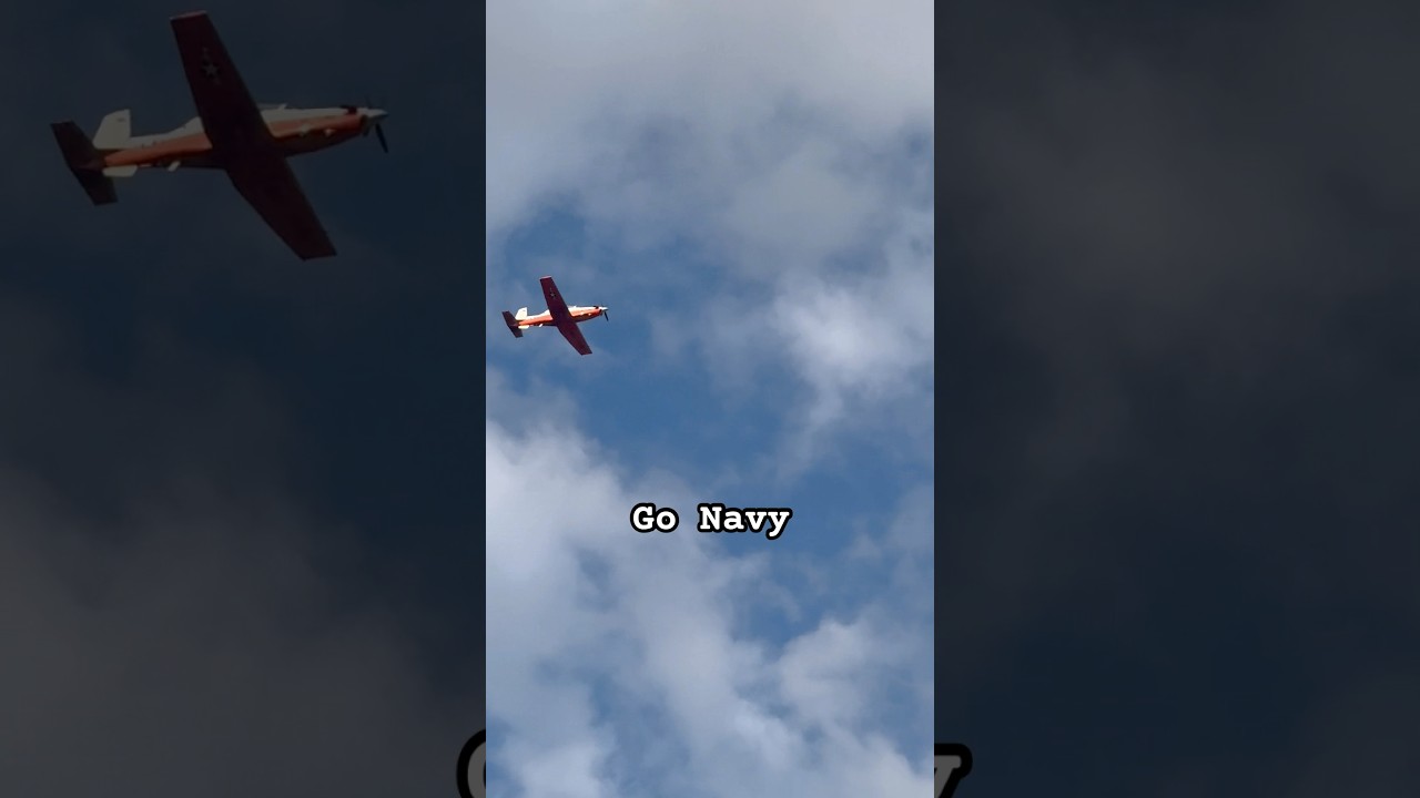 Navy T-6 Texan II flying around the neighborhood #aviationgeek #gonavy #aviationlovers #rcplane