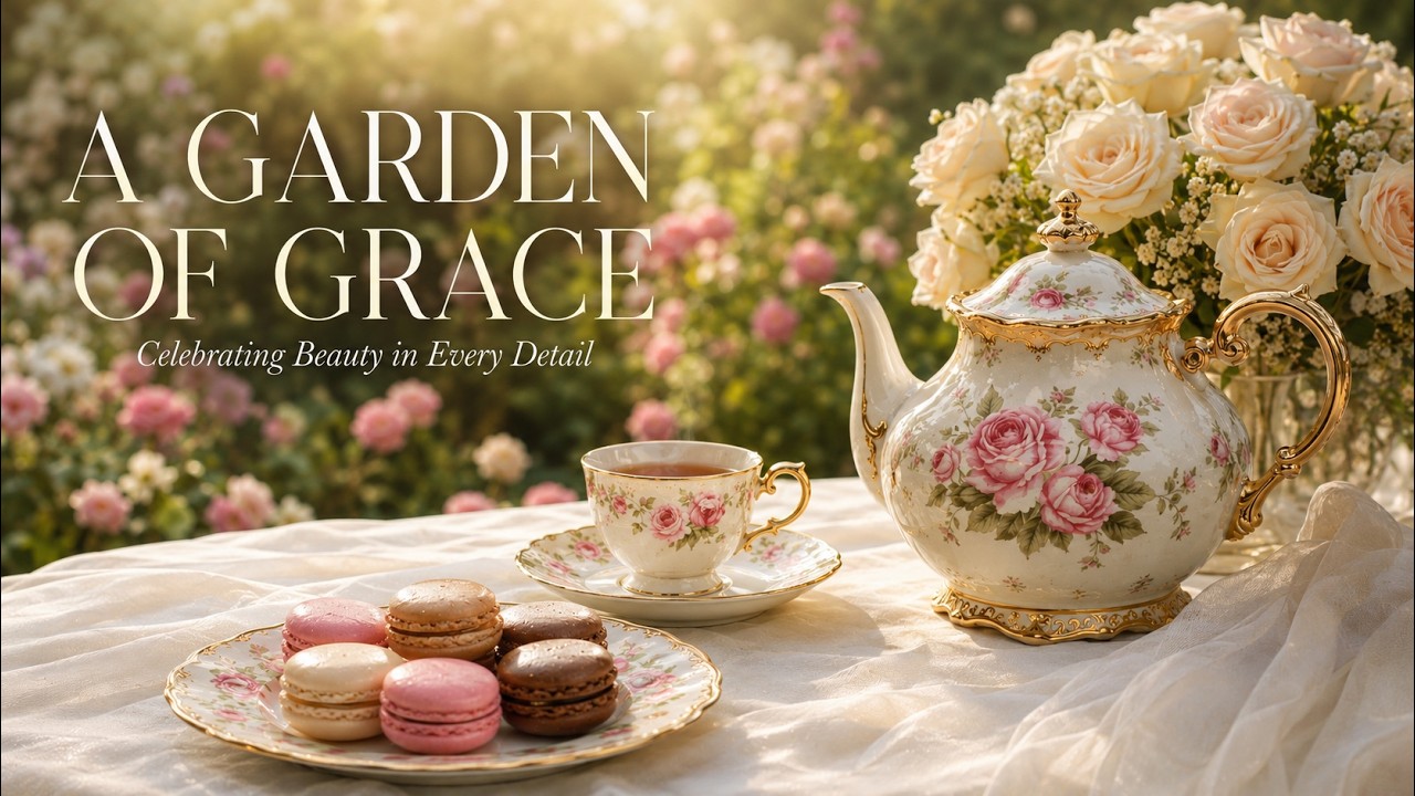 Spring Garden Tea Party Inspiration | Elegant Cakes, Pastries & Floral Beauty