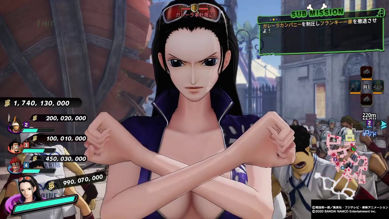 ワンピース 海賊無双4 ニコ・ロビン  グラップ集/ One Piece Pirate Warriors 4 Nico Robin Grab #1