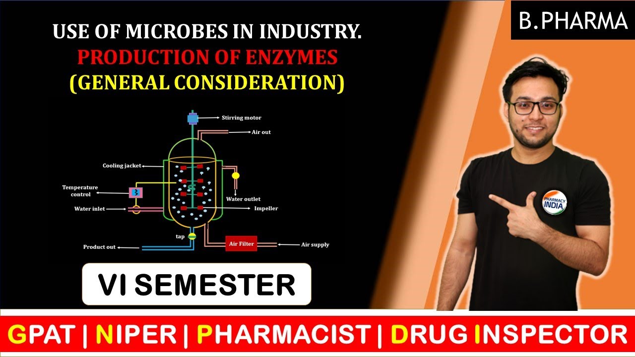BIOTECHNOLOGY | USES OF MICROBES | PRODUCTION OF ENZYMES | VI SEMESTER | B.PHARMA | GPAT | NIPER