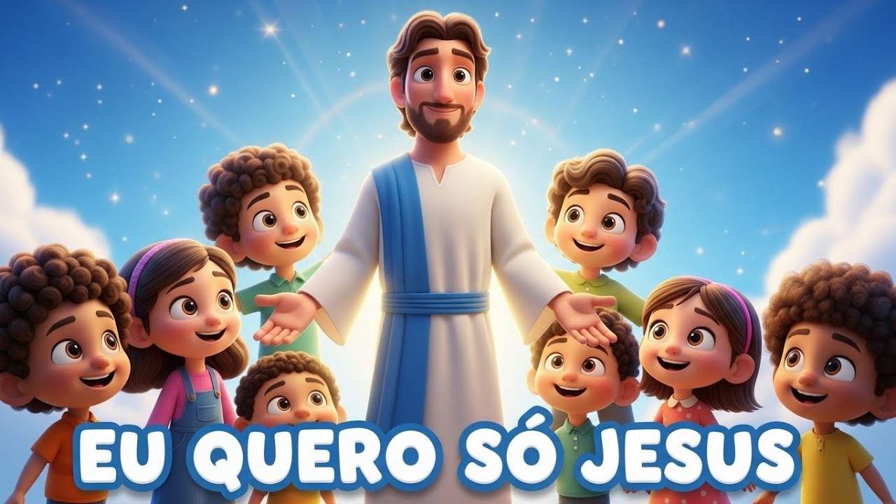 Eu Quero Só Jesus 🤍 | Música Infantil Cristã | Nuvem Feliz Kids