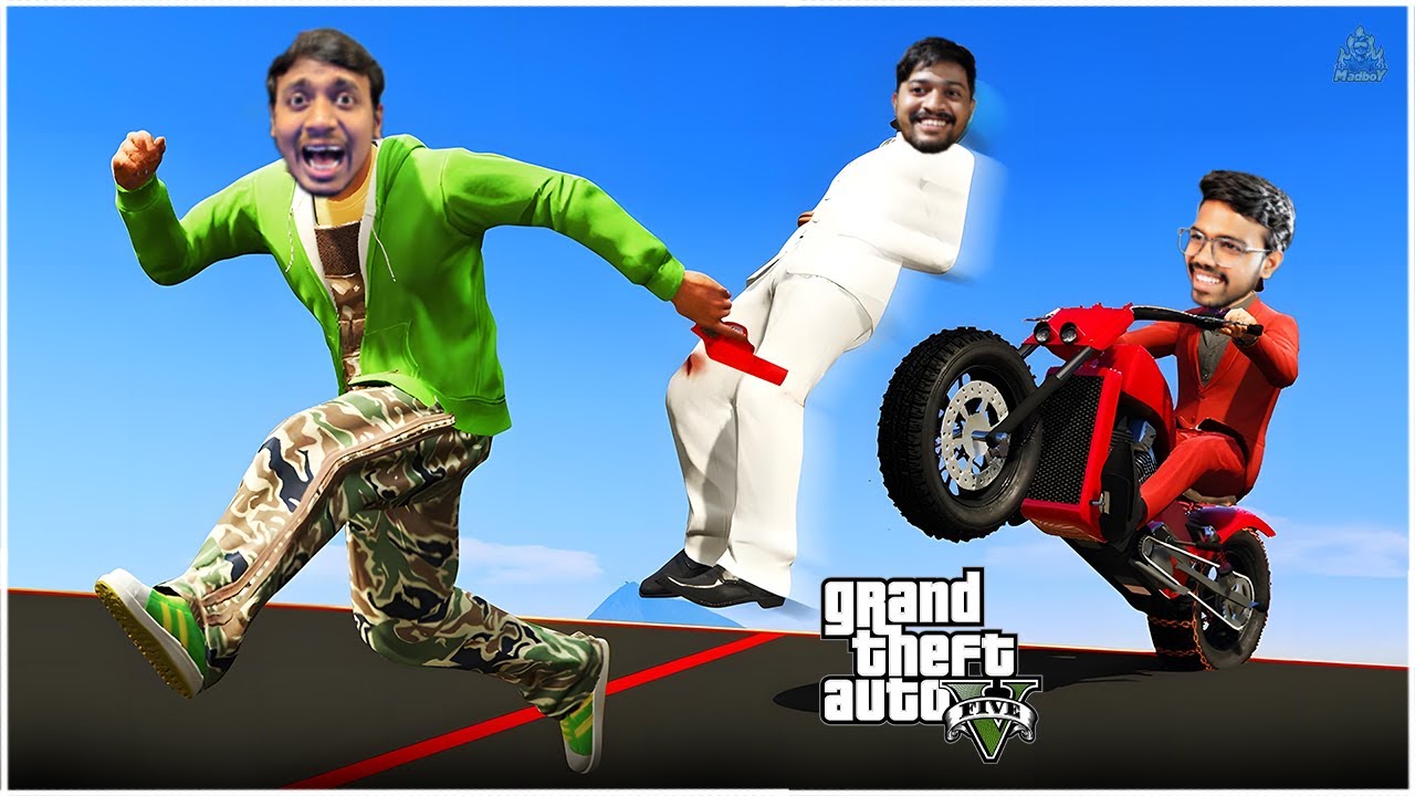 MOTORBIKE VS RUNNERS! (GTA 5 Funny Moments) | GTA 5 | in Telugu