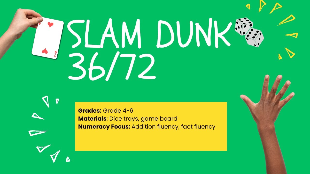 NUMERACY GAME: Slam Dunk 36/72
