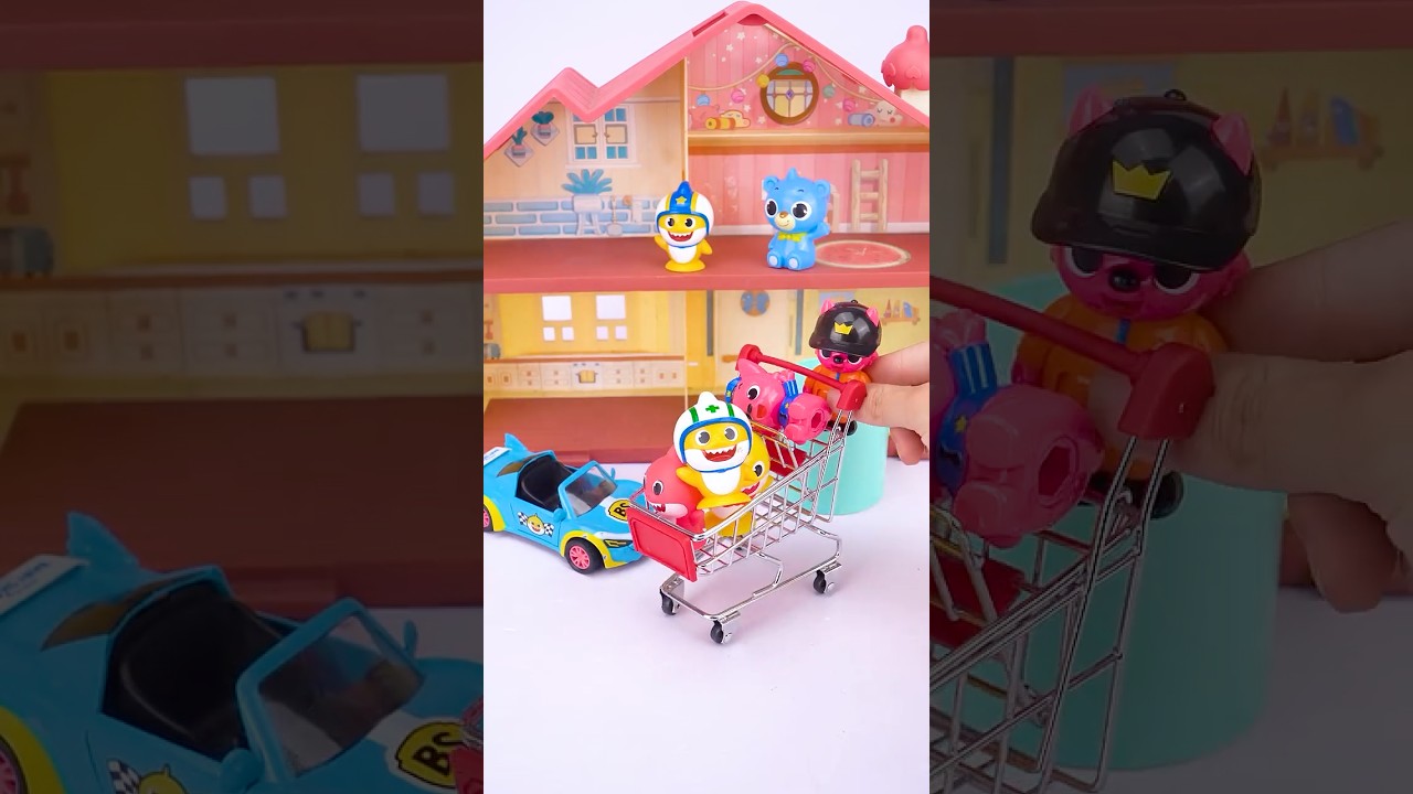 Satisfying Toy Play Pinkfong Baby Shark Playset with ASMR Unboxing Miniature
