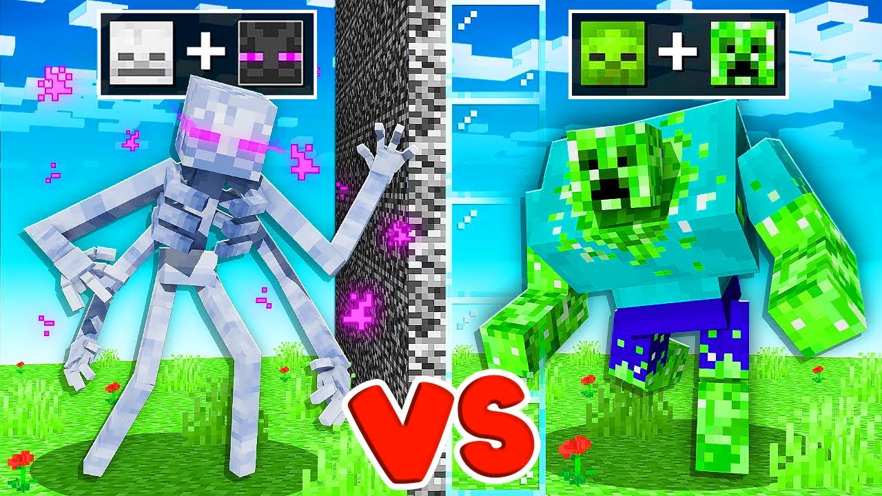 ICH FUSIONIERE MOBS zu MEGA MOBS im MOB BATTLE! (MINECRAFT)