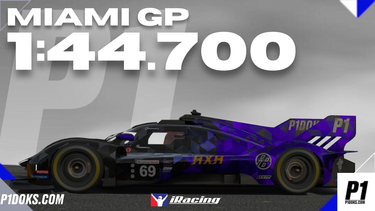 1:44.700 - Ferrari GTP - Miami GP - IMSA -│P1DOKS.COM 26S1 WEEK 12