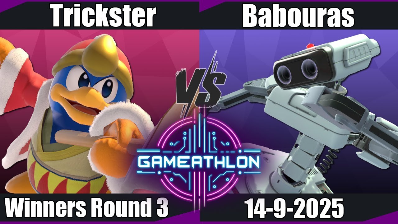 Gameathlon 2025 - Trickster (King Dedede) vs Babouras (ROB) WR3 - SSBU