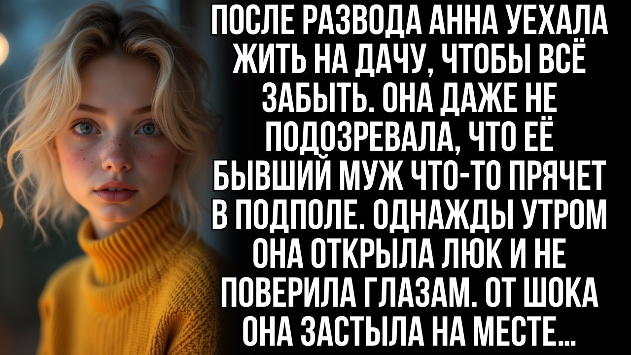 После развода Анна уехала на дачу, не зная, что муж прячет там кое-что. Но когда она открыла подпол…