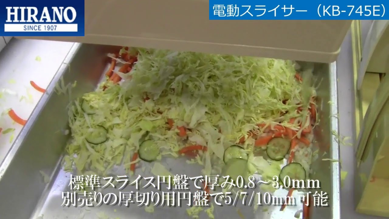 キャベリーナ電動スライサー スライス・千切り(6408900)EBM江部松商事 横型スライサー