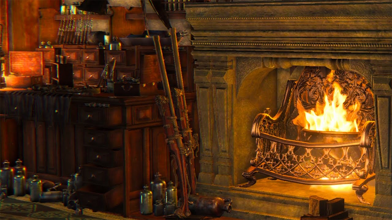 Bloodborne | Hunters Dream Fireplace • Ambiance • Sleeping • Relaxing ASMR