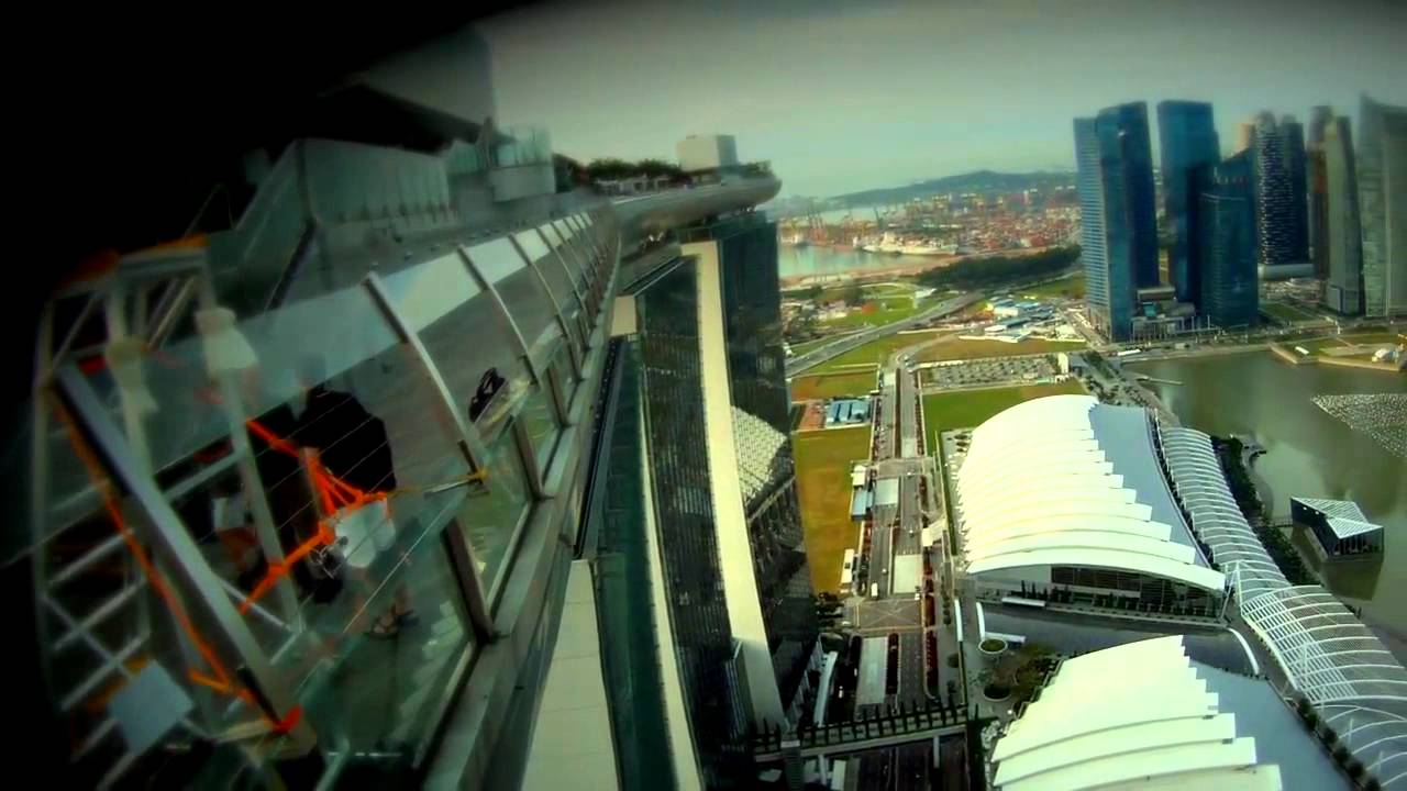 Marina Bay Sands Skypark BASE Jump. Singapore 2012.mp4