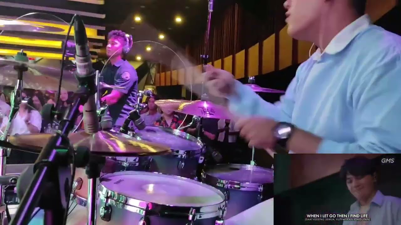 Hillsong Young and Free - Let Go Drumcam [AOG Medan Ministry]