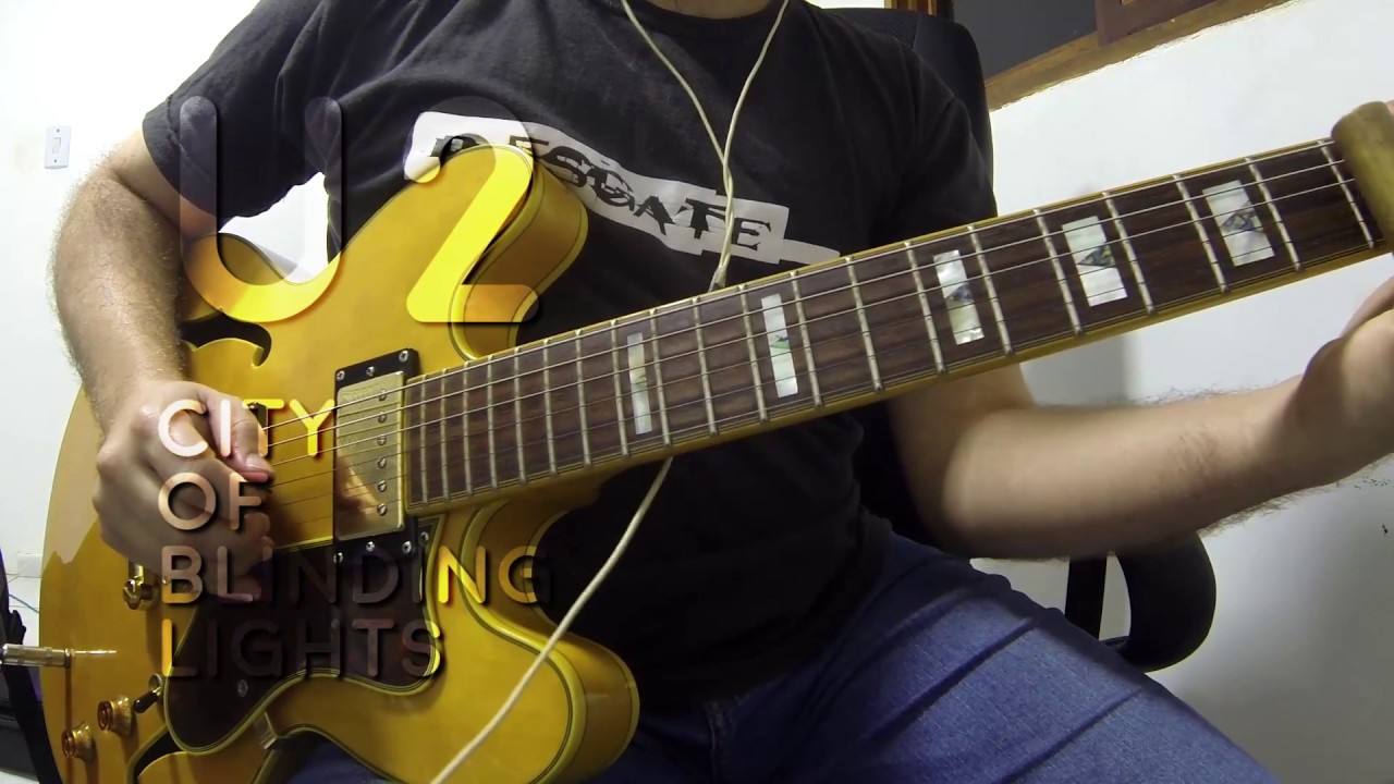 U2 - CITY OF BLINDING LIGHTS - Eletric Guitar Cover by Lineker Diego