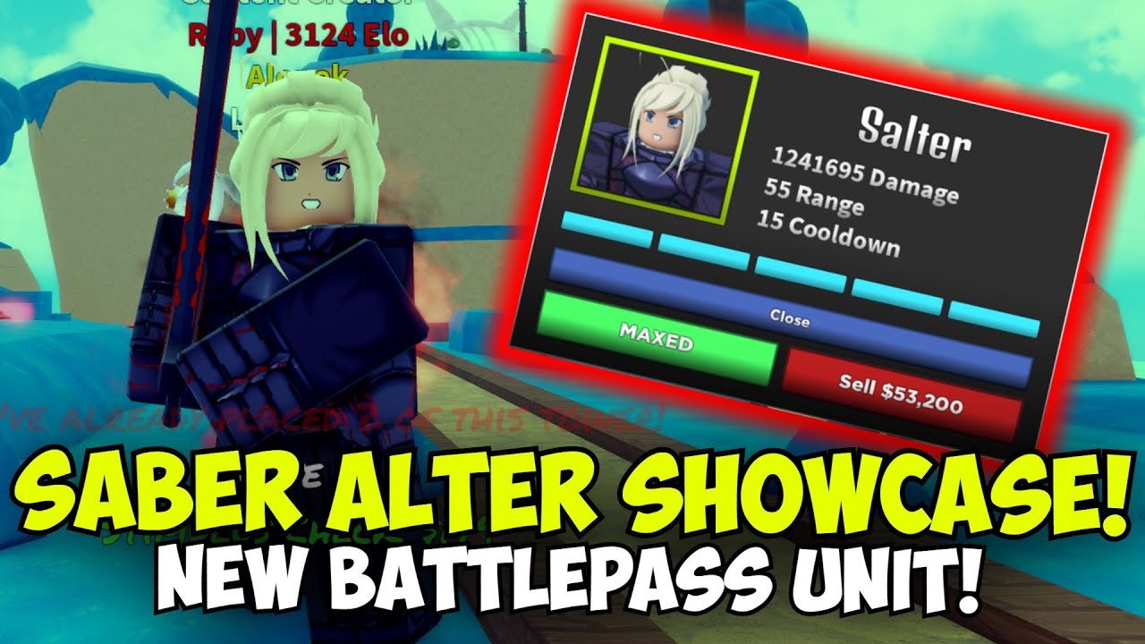 New Saber Alter NUKES THE WHOLE MAP! (Battlepass Unit) | UTD Showcase
