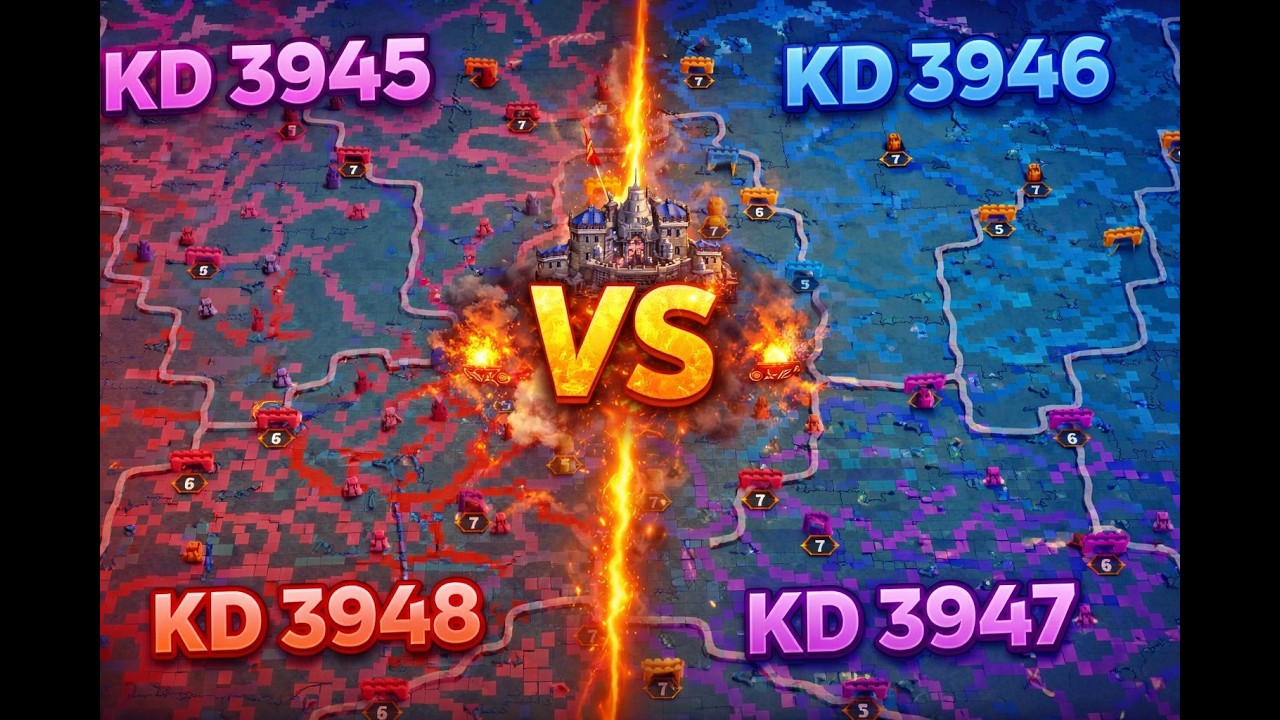 WAR KING'SLAND!!! AMAN GAK TUH?! MOMENT ZERO-ZERO KVK 1 - RISE OF KINGDOMS