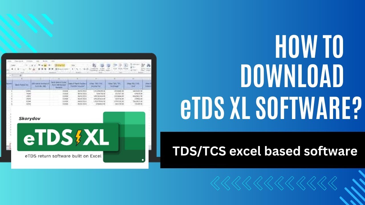 How to download eTDS XL software for TDS and TCS regular and correction returns