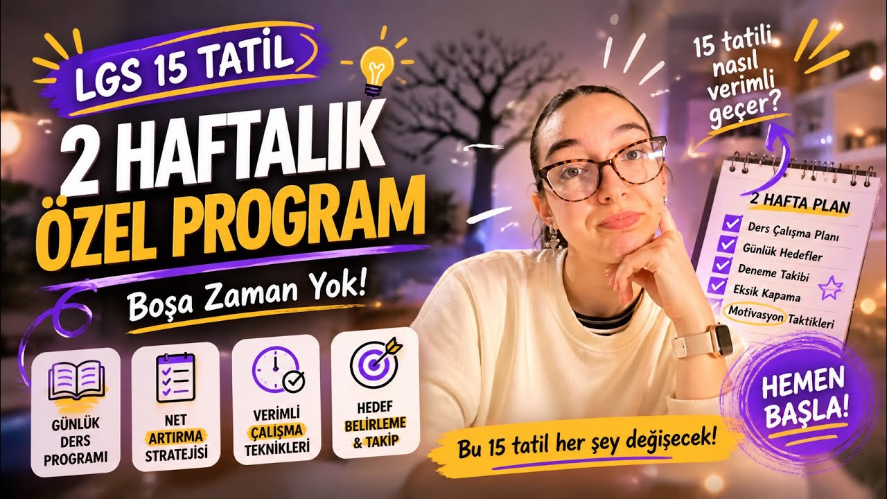 ￼LGS 15 TATİL ÖZEL PROGRAM  #lgs #lgs2026 