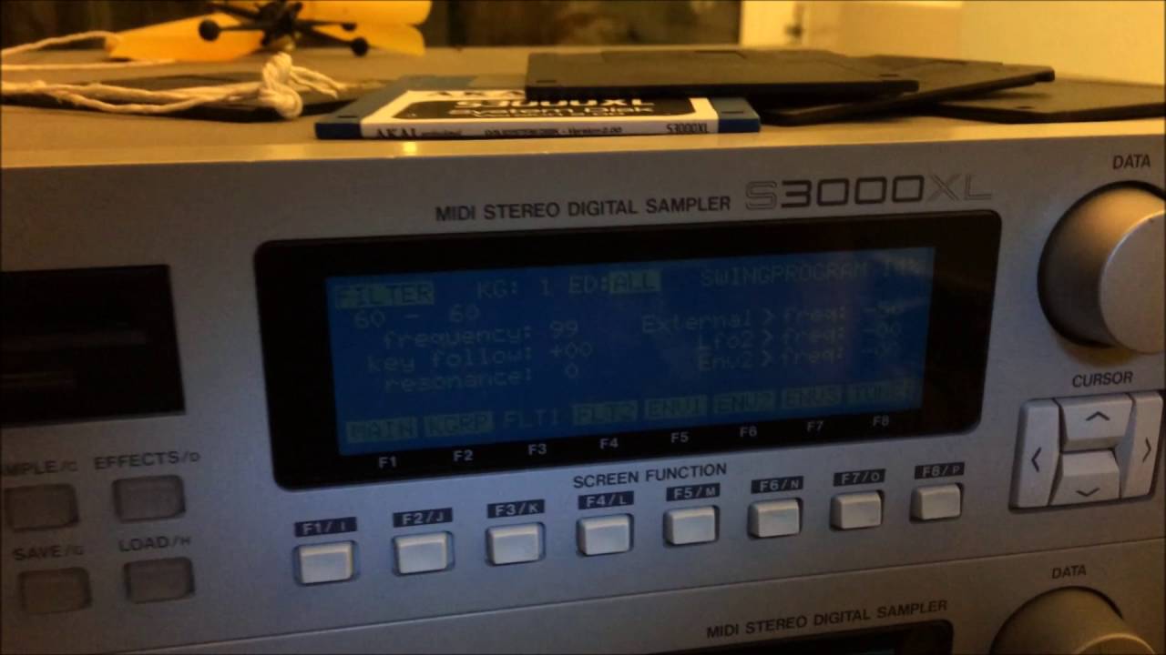 AKAI S3000XL Tutorial - Filter Automation Part 1: Cutoff