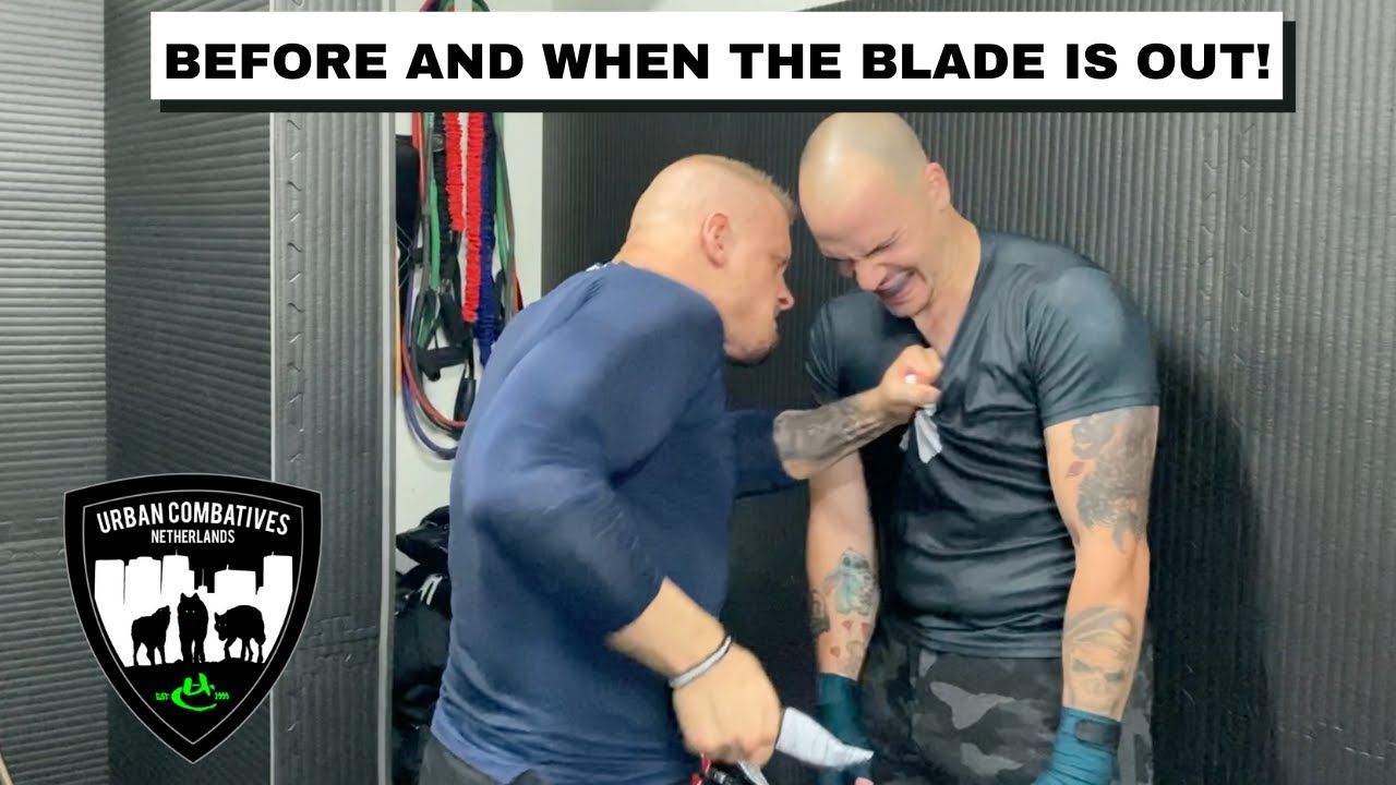 Before and when the blade is out!