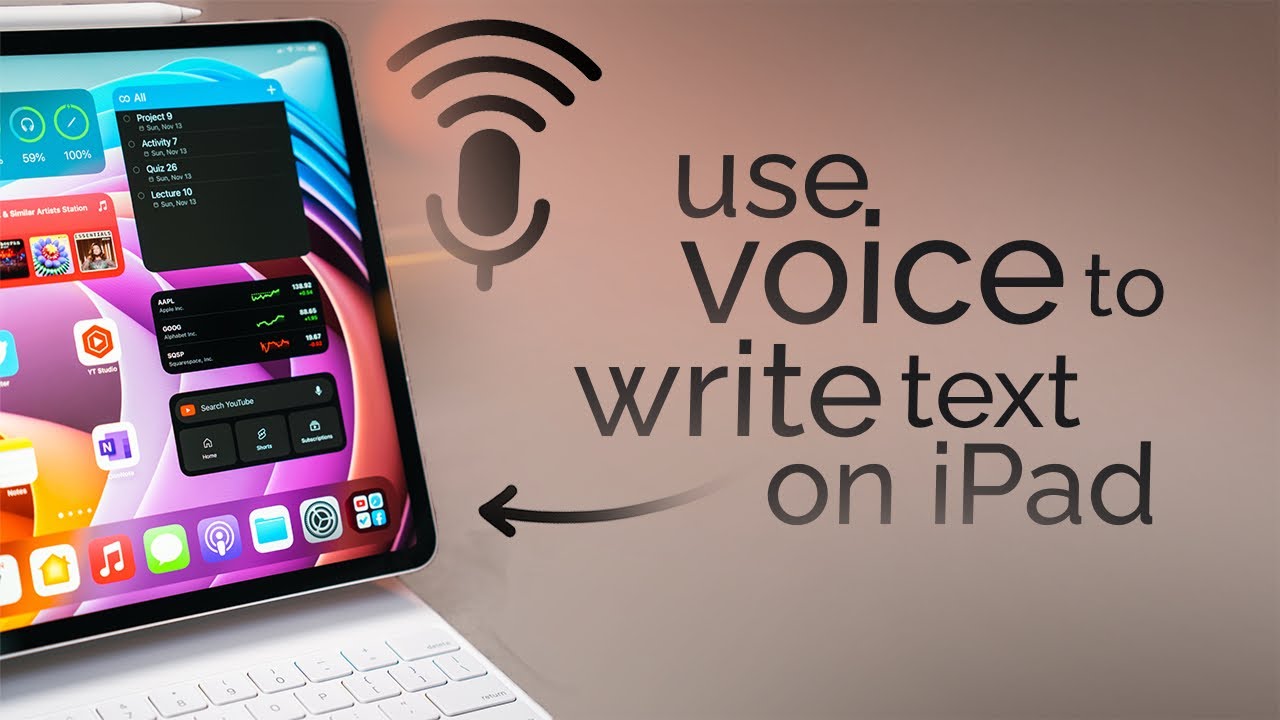 How to Use Voice to Write Text on iPad (tutorial)