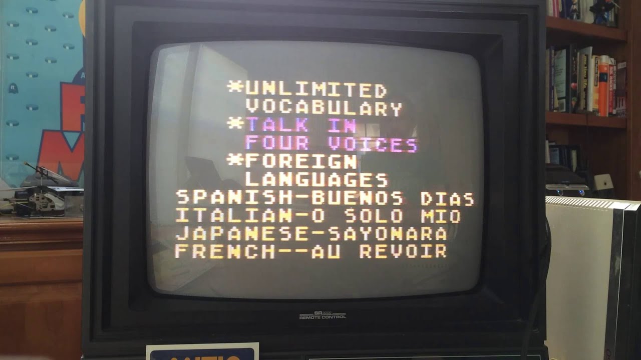 Atari 800 iTalk II voice synthesis Demonstration