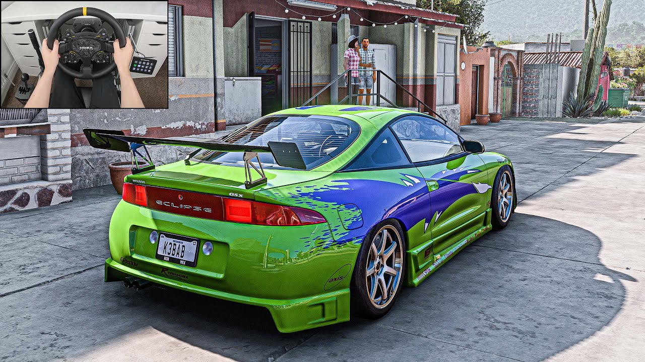 Paul Walker Mitsubishi Eclipse - Forza Horizon 5 (Steering Wheel + Shifter) Gameplay