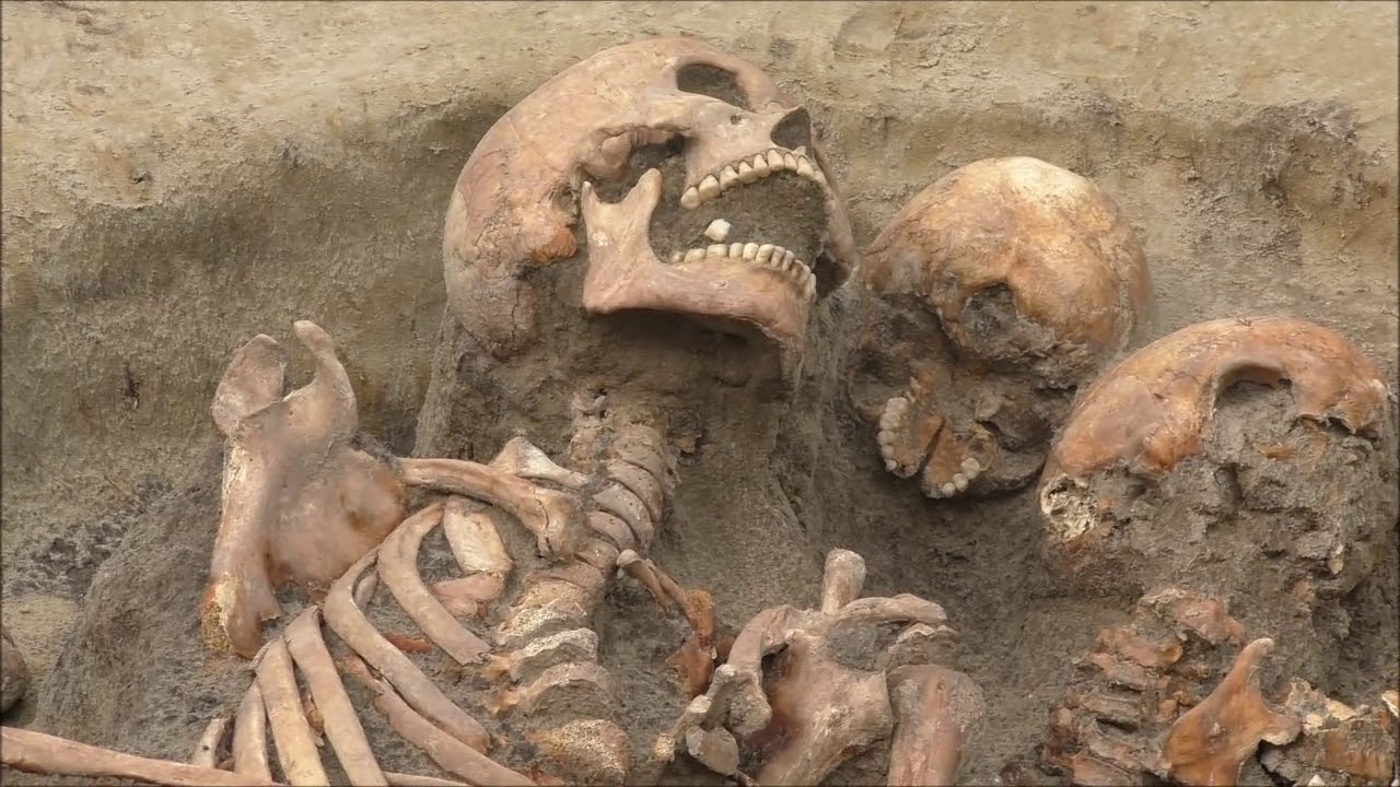 Cmentarzysko w Bezławkach - archeolodzy 2015r.