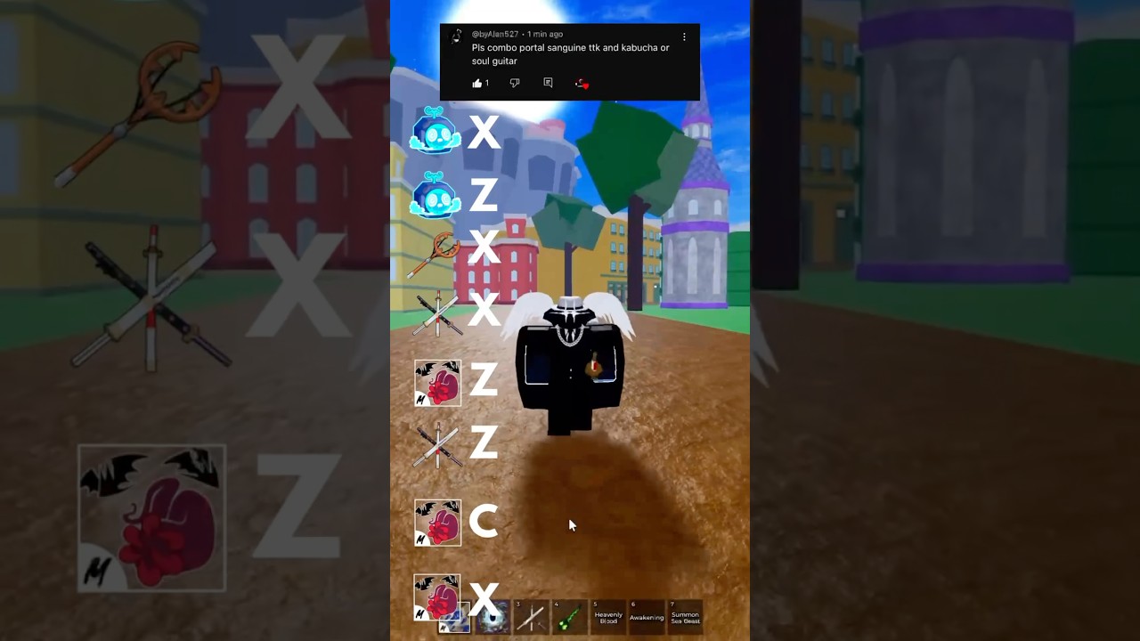 The Best Portal, Sanguine Arts, and TTK Combo in bloxfruits! #bloxfruits #roblox #onepiece #viral