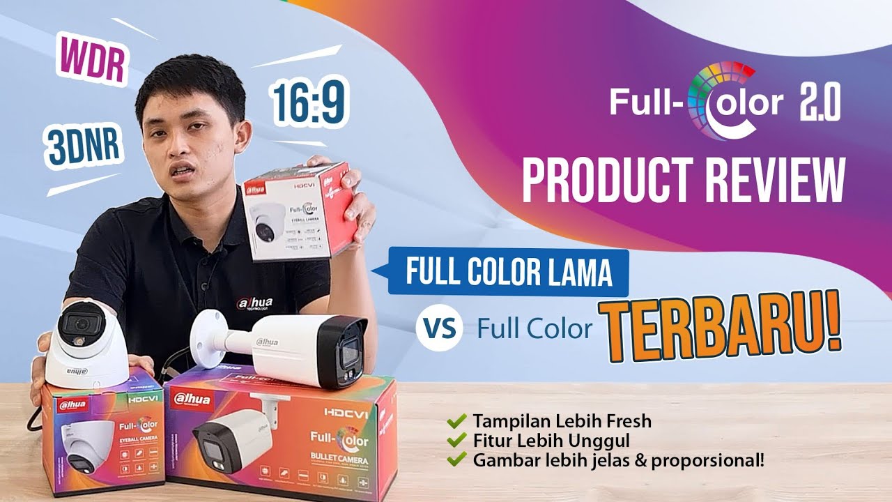 Dahua Full-Color, CCTV Berwarna yang dapat merekam suara! Anti noise membuat gambar lebih jelas!