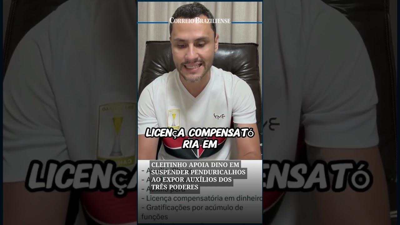 CLEITINHO APOIA DINO EM SUSPENDER PENDURICALHOS AO EXPOR AUX&Iacute;LIOS DOS TR&Ecirc;S PODERES