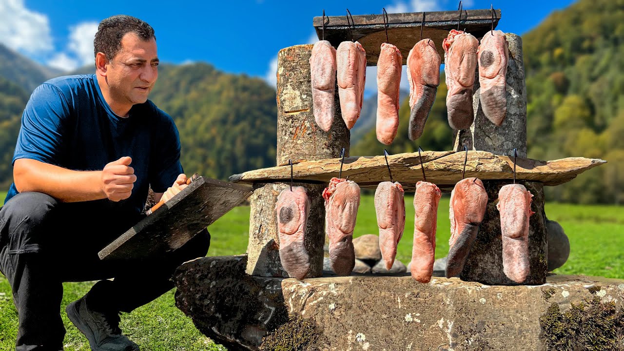 Delicia del Cáucaso: Cocinar Lengua de Vaca a la Parrilla con Verduras