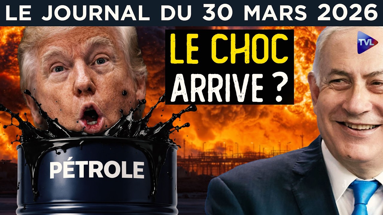 Guerre Iran : Ormuz, p&eacute;trole, eau&hellip; Trump vers le choc mondial ? - JT du lundi 30 mars 2026